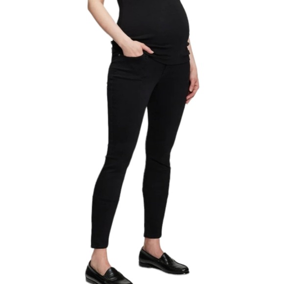 Gap NWT Favorite Jegging Black Maternity Jeans Size 26 / 2 Women's - Picture 1 of 9
